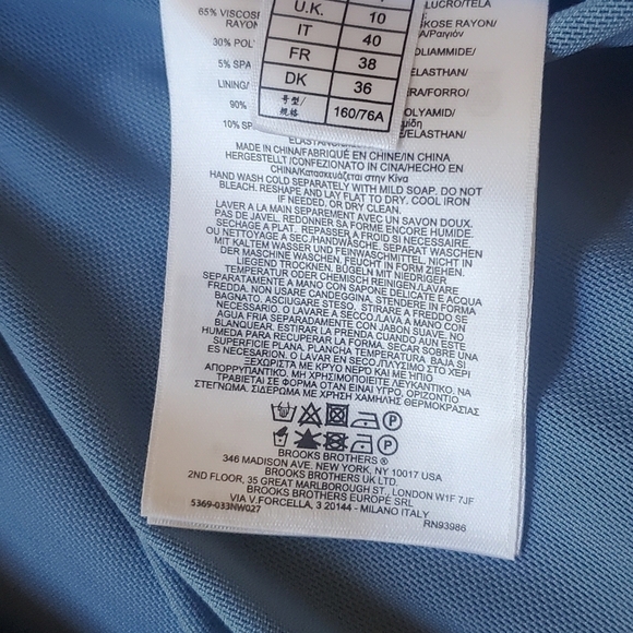 Brooks Brothers Sculpted Neckline Sheath Ponte Knit Meshed Lined Sz 4 Dress - Picture 9 of 11